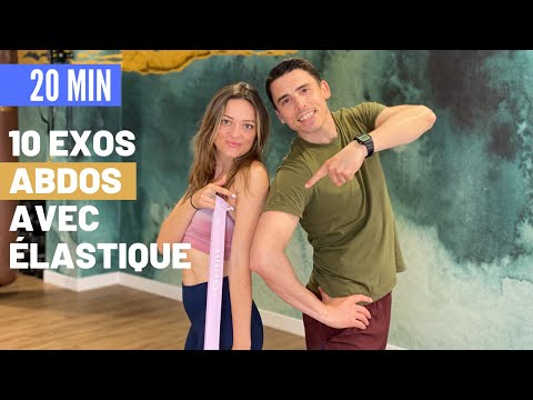 10 EXERCICES ABDOS AVEC ÉLASTIQUE ! | Fitness féminin | Matthieu Verneret