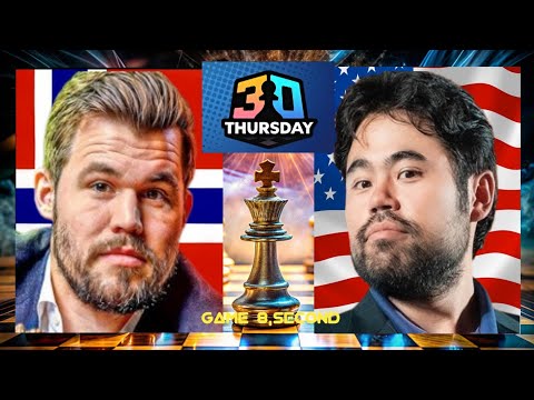 ⚡Magnus Carlsen vs Hikaru Nakamura in 3+0 Thursday 2025 - Game 8 - Second || chesscom 