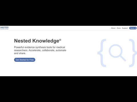 Nested Knowledge Basics - Mapping & Tagging (November 4)