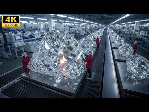 Inside the Diamond Cutting Factory – How Rough Stones Become Million-Dollar Jewelry (Full Process)