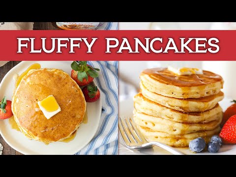 3 SECRETS for the FLUFFIEST Pancakes 🥞🙌🏻🤩