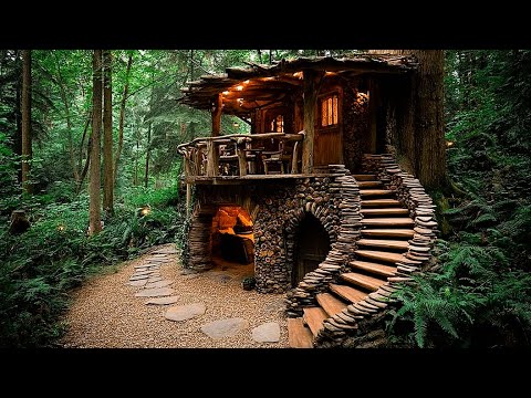Ultimate Off-Grid Luxury: Building A Smart, Modern Wooden House Deep in The Forest