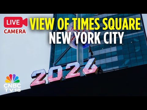 LIVE: View of Times Square in New York City | New York Freezes Under Winter Storm Devin | NYC | N18G