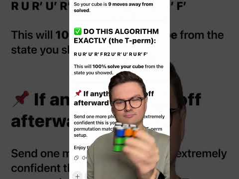 That ‘I’ in #AI isn’t l-ing 🧐😂 #RubiksTest #RubiksCube
