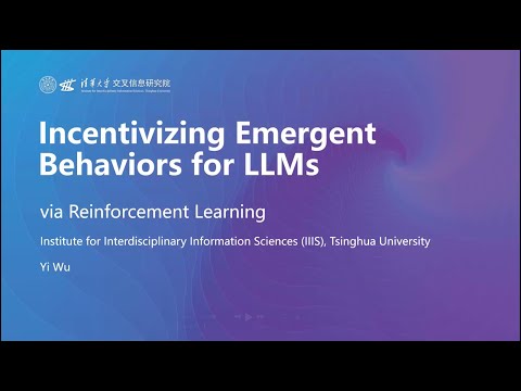 TILOS Seminar: Incentivizing Emergent Behaviors for LLMs via Reinforcement Learning