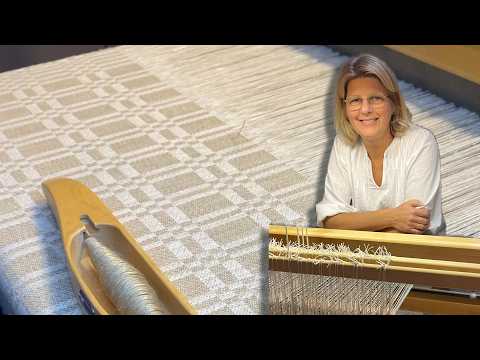 Webtechnik Drell | Weben mit Leinengarn und 10 Schäften und 10 Tritten