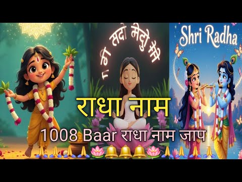  Shri Radha Shri Radha naam jap 1008 Baar |श्री राधा श्री राधा नाम जप|Satsang by premanand ji🙏