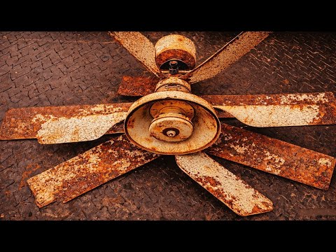 Restoration old abandoned severely damaged Ceiling Fan From a Scrap yard – Shocking Results