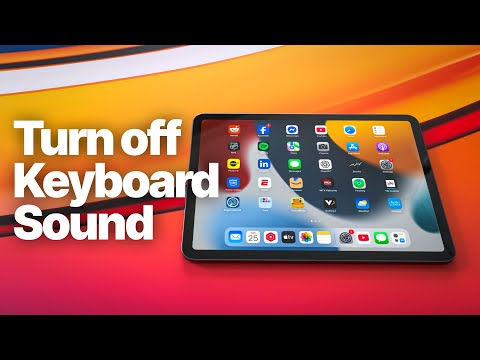 iPad: Turn off Keyboard Sound