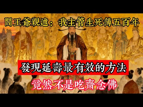 閻王爺親述：我主管生死簿五百年，發現延壽最有效的方法，竟然不是吃齋念佛#立地成佛#念佛修行#因果正見#修行障礙化解#生死因果#佛学#佛教