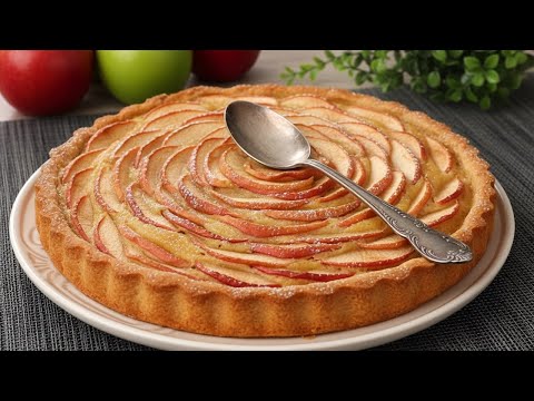 Italienische 4 Esslöffel Apfelkuchen, der in ihrem Mund schmilzt! Kein Mehl und Zucker!