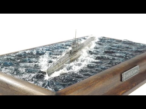 How to make U-Boat sea diorama