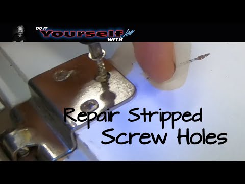 Kitchen Cabinets, Fixing Stripped Screw Holes