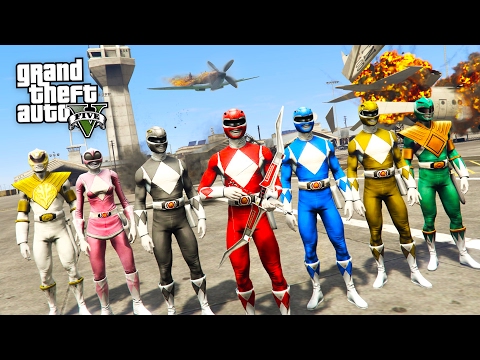 POWER RANGERS!! (GTA 5 Mods)