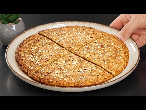 Just Oats & Eggs! Healthy diet flatbread in 5 minutes! No Flour, No Sugar!