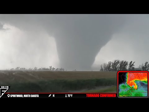 Violent North Dakota Tornado Chase - Live As It Happened - 6/20/25