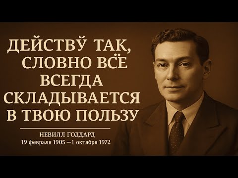 СЧИТАЙ, ЧТО ВСЁ ВСЕГДА РАБОТАЕТ НА ТЕБЯ | Манифестация от Neville Goddard