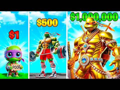 $1 to $1,000,000 TEENAGE MUTANT NINJA TURTLES in GTA 5