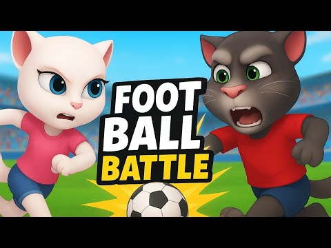 Football battle || Angela vs Tom who is won 😲 