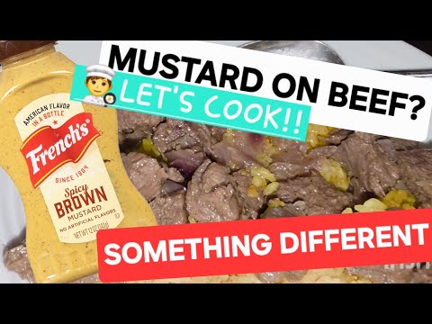MUSTARD PAN SEARED BEEF!!  LET'S COOK 🤌🤌