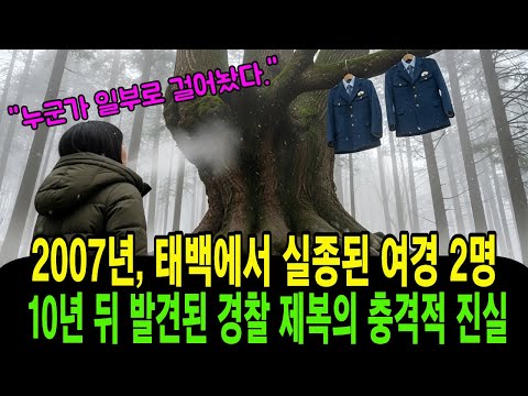 2007년, 강원도 태백에서 실종된 여경 2명… 10년 뒤 태백산에서 발견된 경찰 제복의 충격적 진실