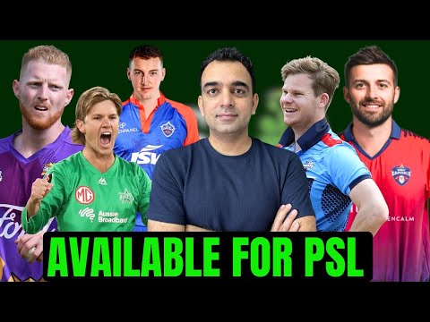 List of Overseas Cricketers available for PSL, unsold in IPL Auction 