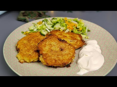Ich habe noch nie etwas Leckereres gegessen! Einfach Kartoffeln reiben und Eier dazugeben!
