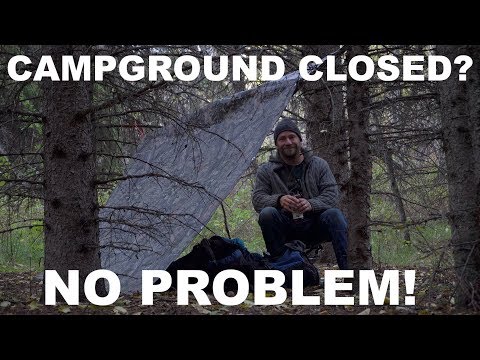 Urban Stealth Camping Beside Campground Closed For The Winter