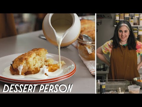 Claire Saffitz Makes Peach Cobbler | What's For Dessert