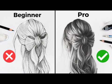 Learn to Draw Hair from Beginner to Pro in Just One Video!