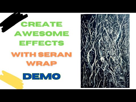 Discover The Magic Of Using Seran Wrap In Abstract Acrylic Painting