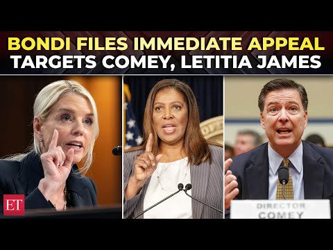 ‘Nobody above law': AG Bondi launches emergency appeal as judge wipes cases vs Comey, Letitia James