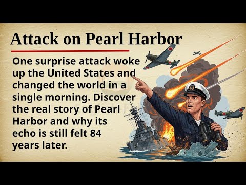 Attack on Pearl Harbor || 🚢💥 Learn English Through Story Level 2 || Graded Reader 🎧
