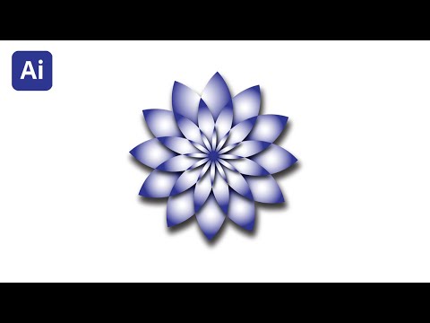 How to Draw Flower in Illustrator 2021 | Illustrator Tutorials in Hindi in 2021