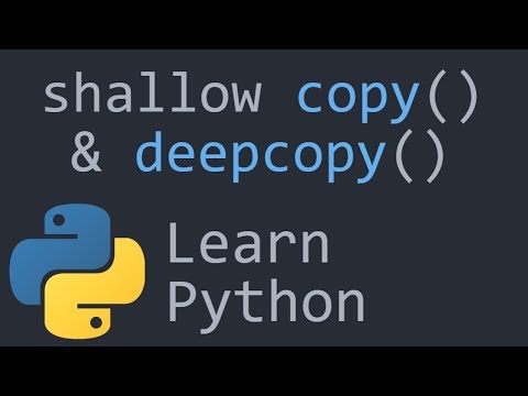 Shallow and Deep Copy Python Programming Tutorial