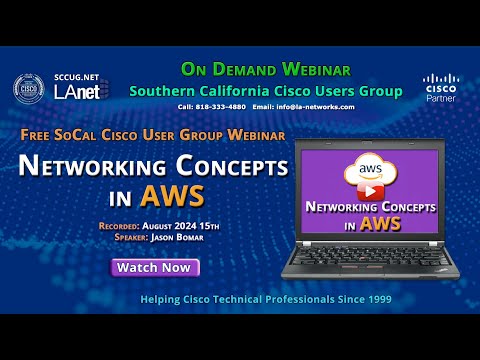 Free SCCUG.net On-Demand Webinar - Networking Concepts in AWS