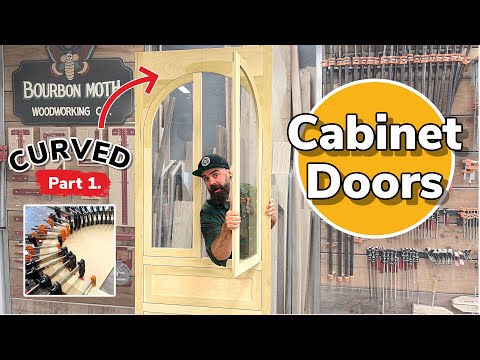 Build Cabinets the Easy Way || Easy Curved Cabinet Doors