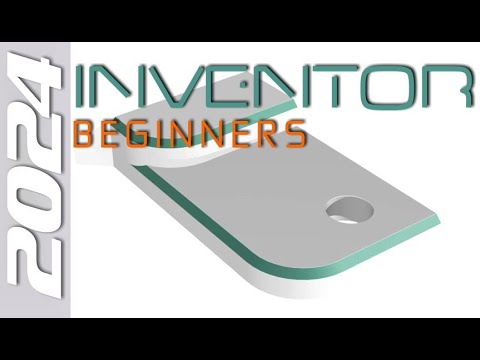 E1 Autodesk Inventor 2024 | Basic Modeling for Beginners Tutorial with Training Guide
