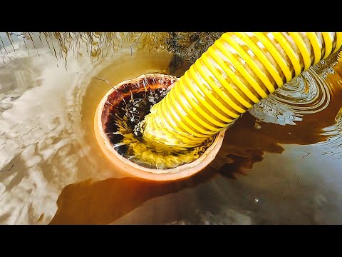 8. Deepening the lake shore using a homemade ejector