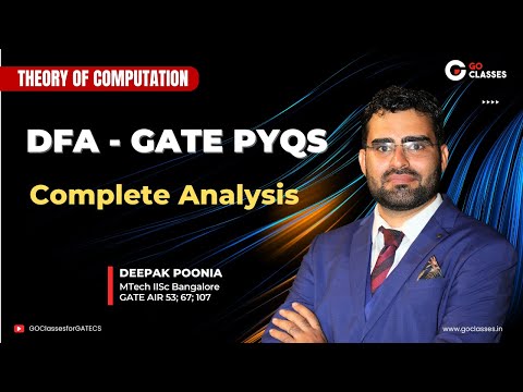 DFA - ALL GATE PYQs | Finite Automata | Theory of Computation | With NOTES