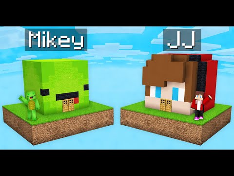 Mikey vs JJ SKY BASE Battle in Minecraft (Maizen)