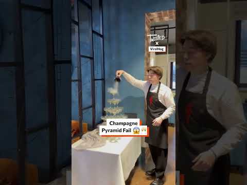 Champagne Pyramid Fail 😱🥂