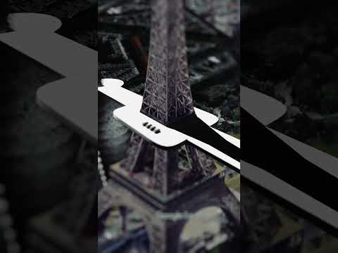 A parking garage on the top of the Eiffel Tower