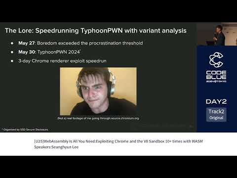 [CB24]WebAssembly Is All You Need:Exploiting Chrome and the V8 Sandbox 10+ times with WASM