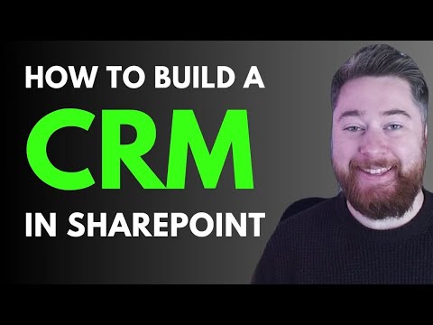 How to build a CRM with SharePoint in 45 Minutes!