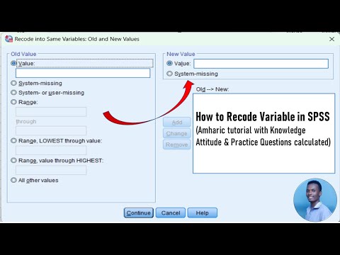 Recoding variable in SPSS Explained with KAP Example (Amharic tutorial)