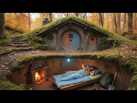 10 Days in a Secret Stone Dugout (Solo Survival)