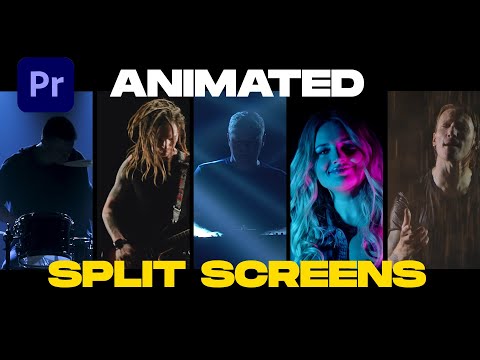 How to Make Animated Split Screens in Premiere Pro (10 Split Screens Template)