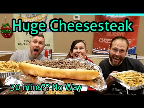 MASSIVE CHEESESTEAK CHALLENGE | MOMVFOOD | MAXVFOOD