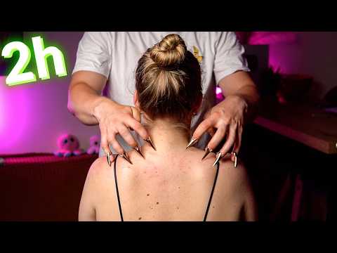 ASMR Sleep Like A Baby 🌙 | 2 Hours of Hair Brushing & Massaging Sounds (No Talk)